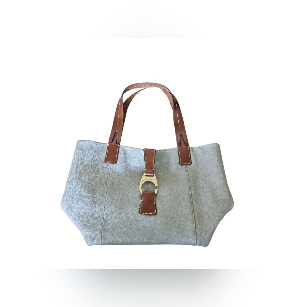 Dooney & Bourke Derby East/West Putty Leather Tote Bag